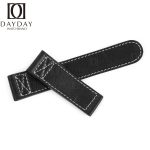 Handmade Black Leather Straps for Oris Aviation BC4 watchband 20mm 21mm 22mm