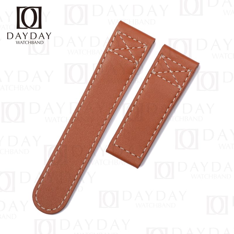 Handmade Brown Leather Strap for Oris Aviation BC4 watch band 20mm 21mm 22mm