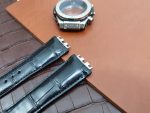 Hublot Big Bang Unico one click quick change replacement black alligator leather watchbands for sale strap
