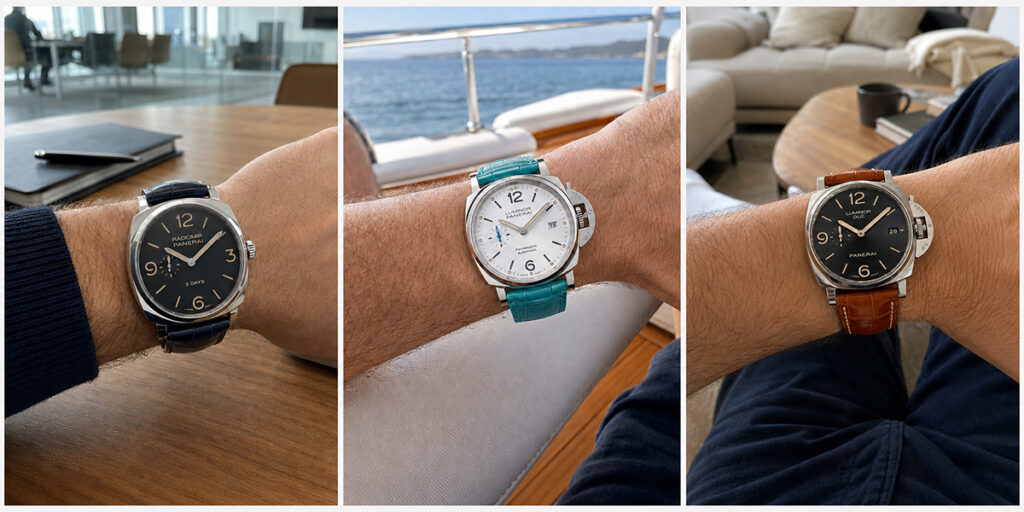 custom-handmade-crocodile-watch-strap-for-Panerai-on-wrist