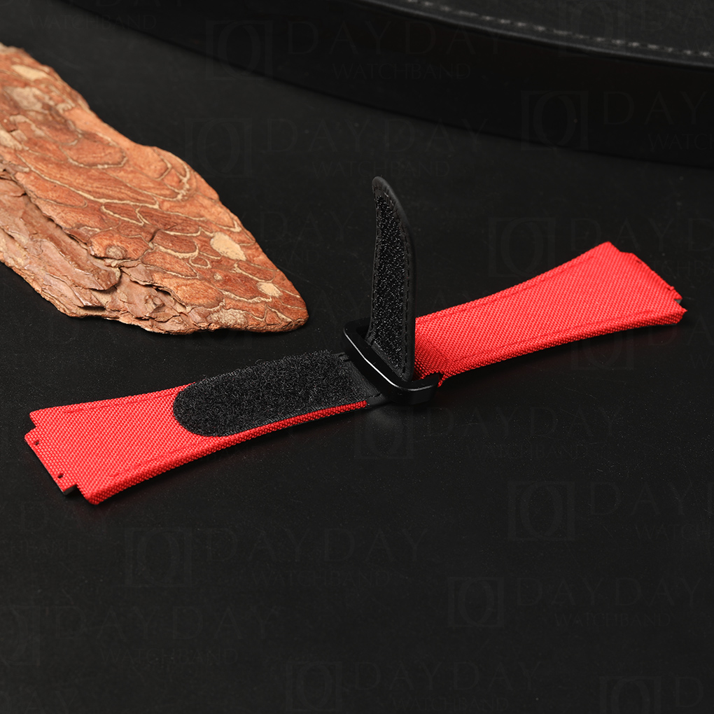 daydaywatchband Hublot Spirit of Big Bang red canvas nylon velcro watch band replacement