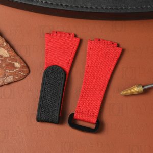 daydaywatchband Hublot Spirit of Big Bang red canvas nylon velcro watch strap band replacement