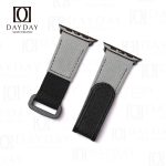 Custom replacement Apple straps Grey canvas nylon watch bands for Apple straps