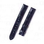 Custom replacement alligator dark blue watch straps for Cartier Must Colisée watchbands