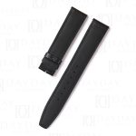 Black replacement leather watch band for IWC Schaffhausen Portofino Portuguese men's and ladies watch