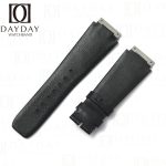 Black calfskin leather watchband custom strap for Richard Mille RM005 007 010 011 016 030 035 055 067