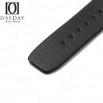 Black calfskin leather watch bands custom strap for Richard Mille RM005 007 010 011 016 030 035 055 067