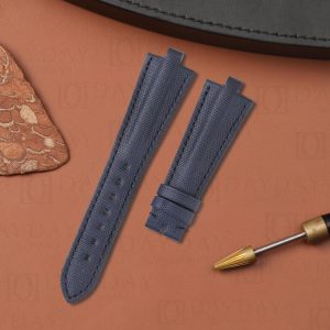 Buy Custom high-end quality Blue nylon canvas replacement watch band for Bvlgari Diagono straps