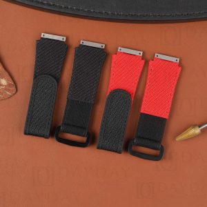 Buy Custom replacement velcro canvas nylon watch band for Richard Mille strap (2)