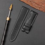 Buy Handmade Alligator Crocodile black leather straps for Panerai replacement watch strap (2)