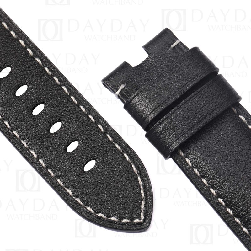 Buy Handmade Alligator Crocodile black leather straps for Panerai replacement watch strap (7)