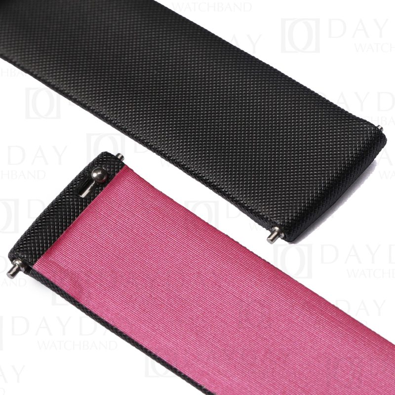 Buy Handmade black Satin with peach lining watch strap for Piaget Possession Women bands (5)