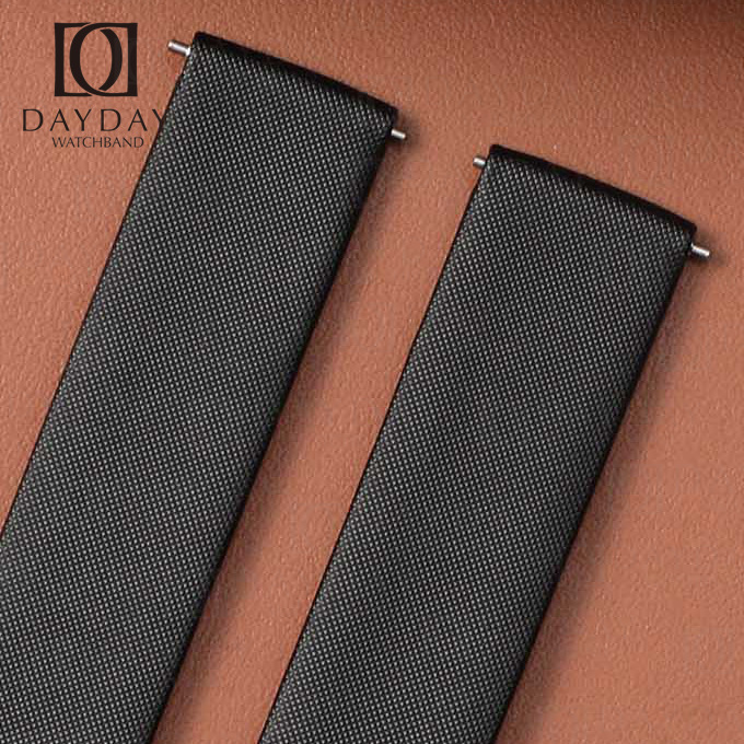 Corssed satin fabric watch band replacement for Piaget Possession ladies watch