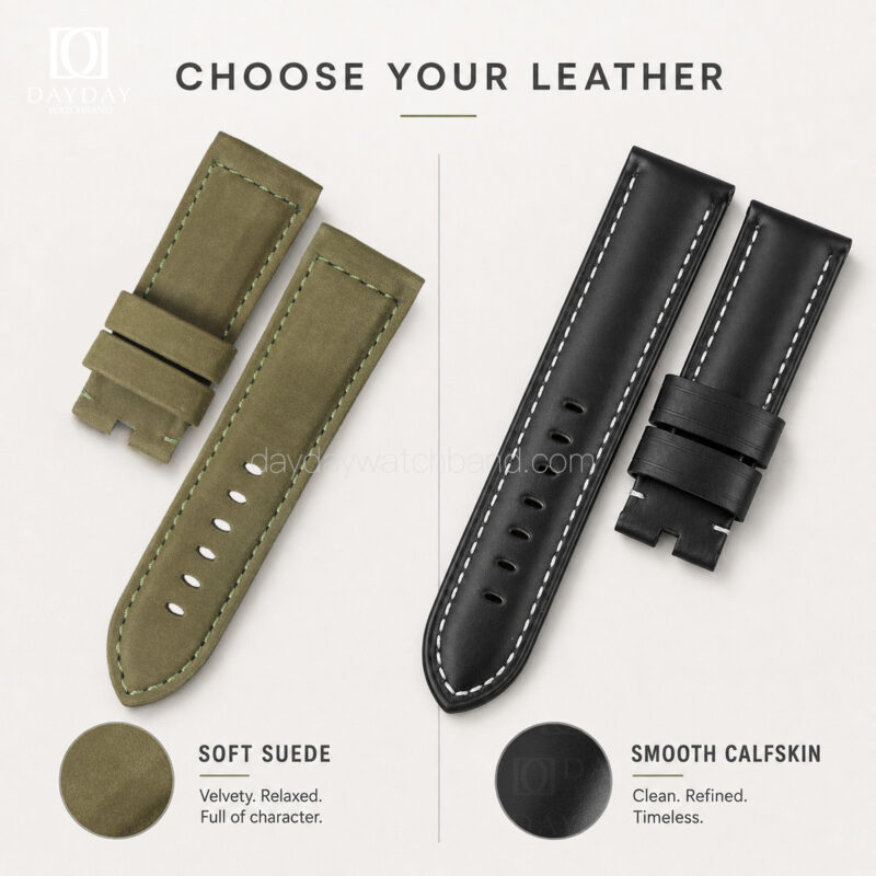 Custom-Handmade-Leather-Strap-for-Panerai—Choose-Smooth-Calfskin-and-Soft-Suede-in-22mm-24mm-and-26mm
