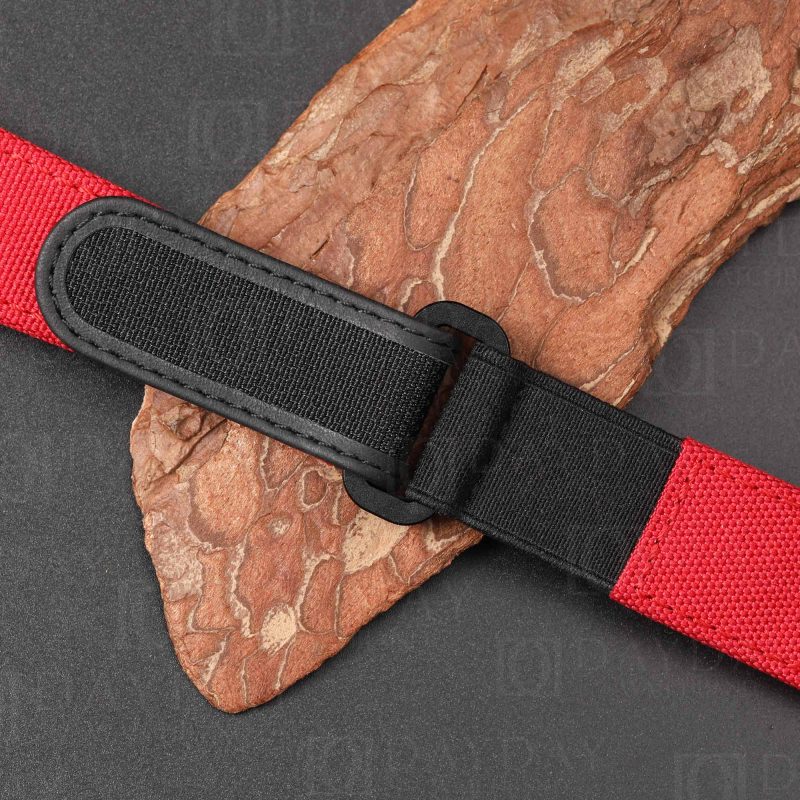 Custom Red Blue replacement canvas velcro watch straps for Richard Mille band (5)