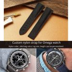 Custom canvas nylon replacement watch bands for Omega Speedmaster Seamaster strap