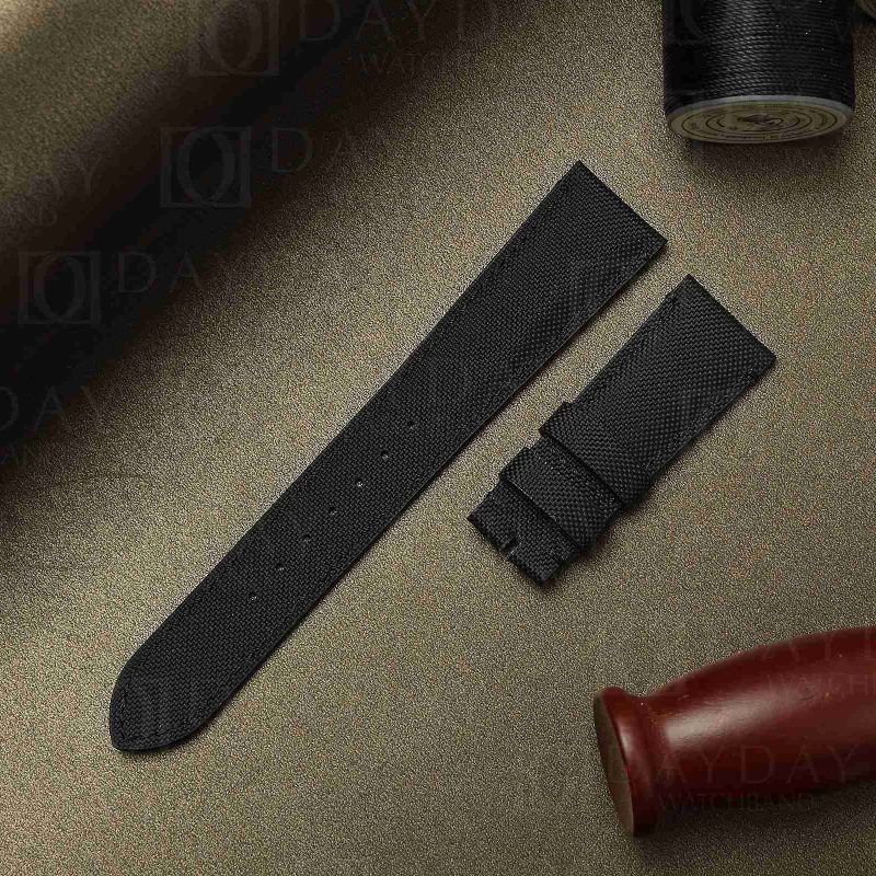 Buy Custom handmade black canvas nylon fabric strap replacement alternative for Tudor Heritage Black Bay 58 36 41 watch band