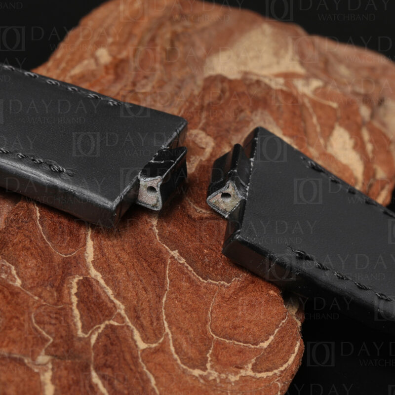 Custom quick switch release adapter designed Black Alligator leather watch bands for Vacheron Constantin overseas New strap (4)