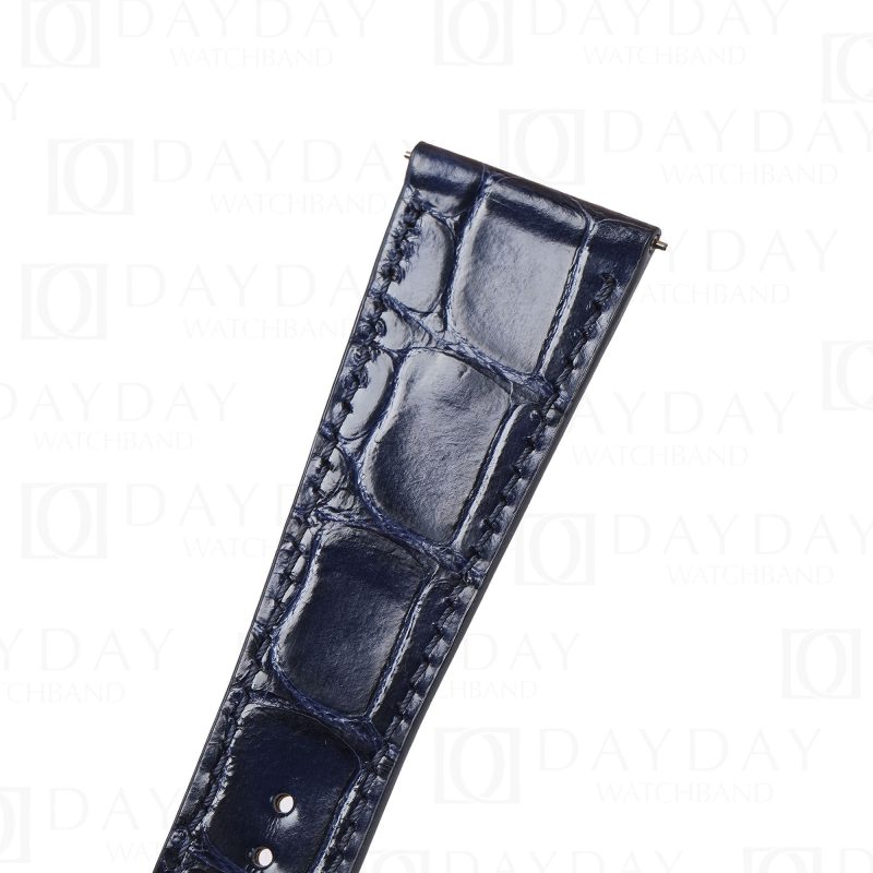 Custom replacement Belly-scale alligator leather watch band for Hermes Cape Cod Heure H strap