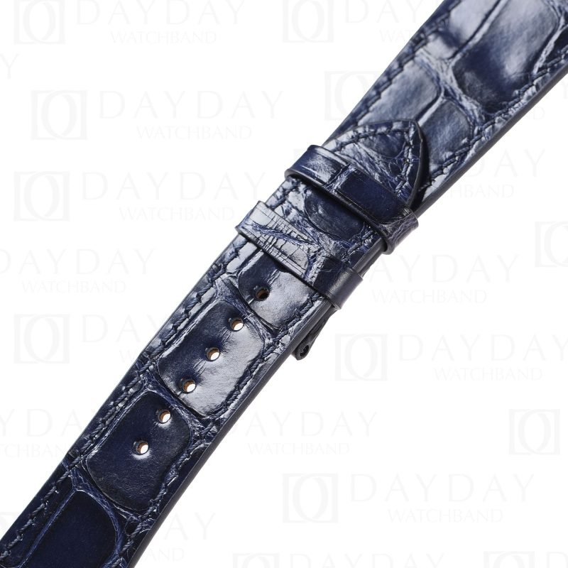 Custom replacement Belly-scale alligator leather watch bands for Hermes Cape Cod Heure H straps