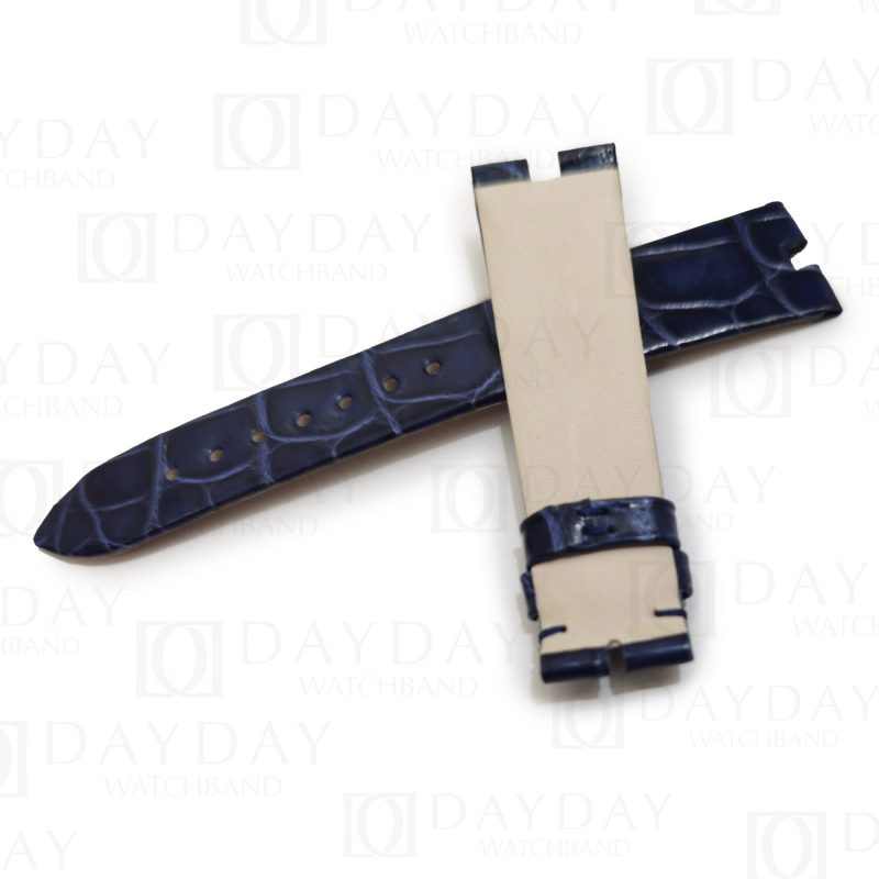 Custom replacement alligator learher watchbands for Van Cleef & Arpels Poetic Complications straps