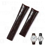 Custom replacement brown belly-scale alligator leather watchbands for TAG Heuer strap