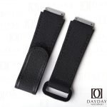 Custom replacement black velcro canvas nylon watchbands for Richard Mille straps