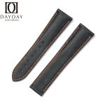 Custom replacement calfskin leather watchband for Omega Seamaster Speedmaster strap 18mm 20mm