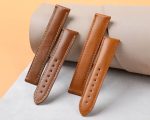 Custom replacement calfskin leather watchbands for Omega Seamaster Speedmaster straps 18mm 20mm