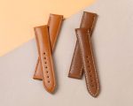 Custom replacement calfskin leather watchbands for Omega Seamaster Speedmaster straps 18mm 20mm