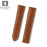 Custom replacement calfskin leather watchbands for Omega Seamaster Speedmaster strap 18mm 20mm
