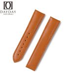Custom replacement calfskin leather watchbands for Omega Seamaster Speedmaster straps 18mm 20mm