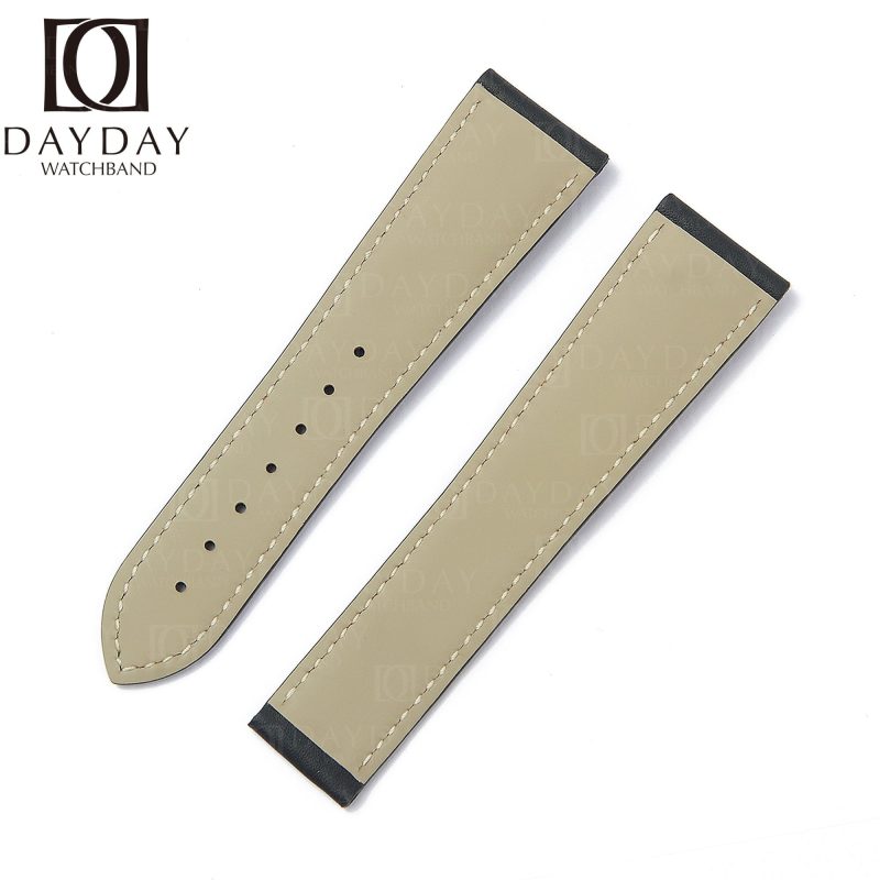 Custom replacement calfskin leather watch bands for Omega Seamaster Speedmaster straps 18mm 20mm