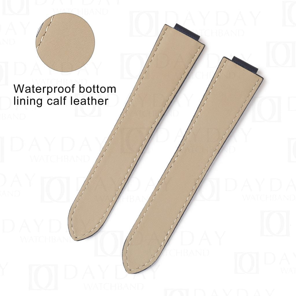 Custom replacement canvas nylon watchbands for Cartier Ballon Bleu straps