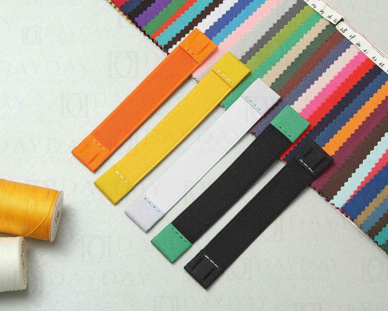 Custom replacement elastic canvas nylon watchbands for Omega Swatch NEW 2022 Speedmaster strap