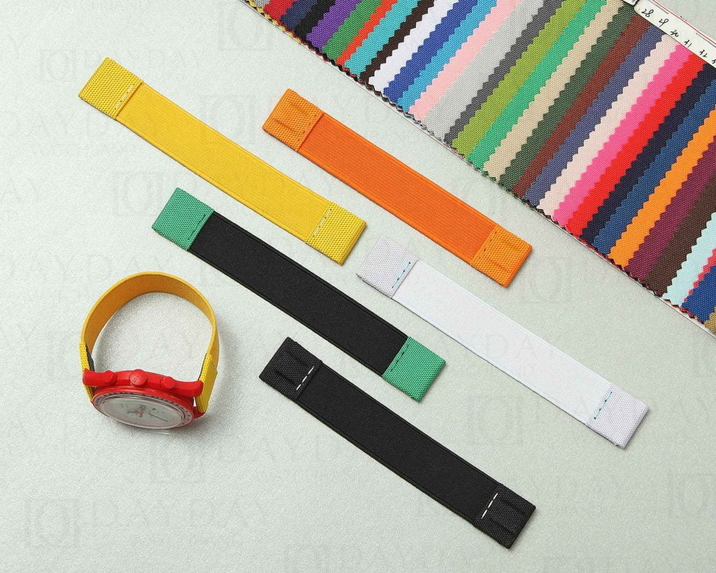 Custom replacement elastic canvas nylon watchbands for Omega Swatch NEW 2022 Speedmaster strap