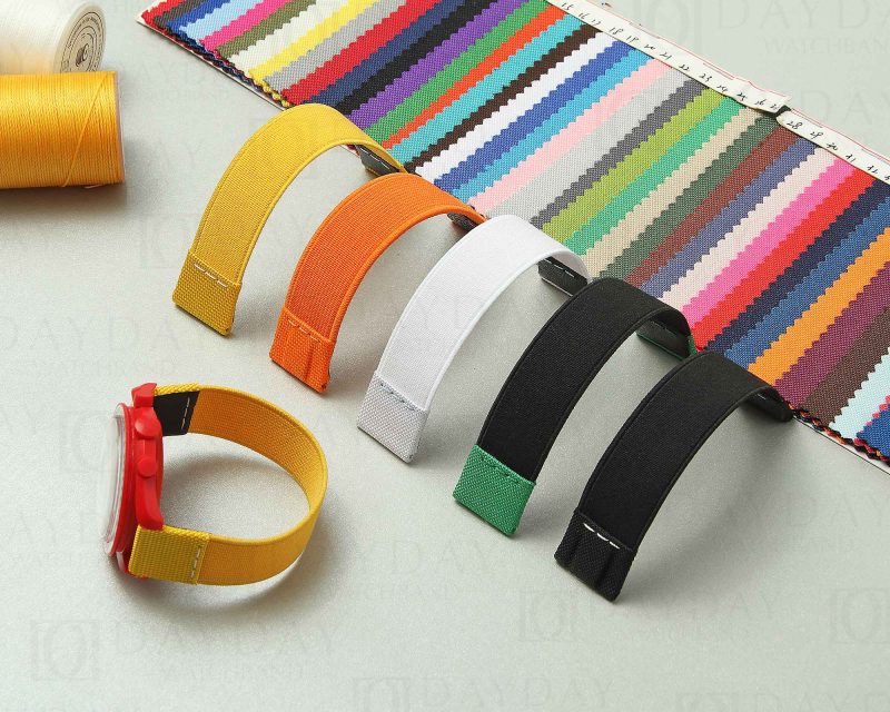 Custom replacement elastic canvas nylon watchbands for Omega and Swatch NEW 2022 Speedmaster straps
