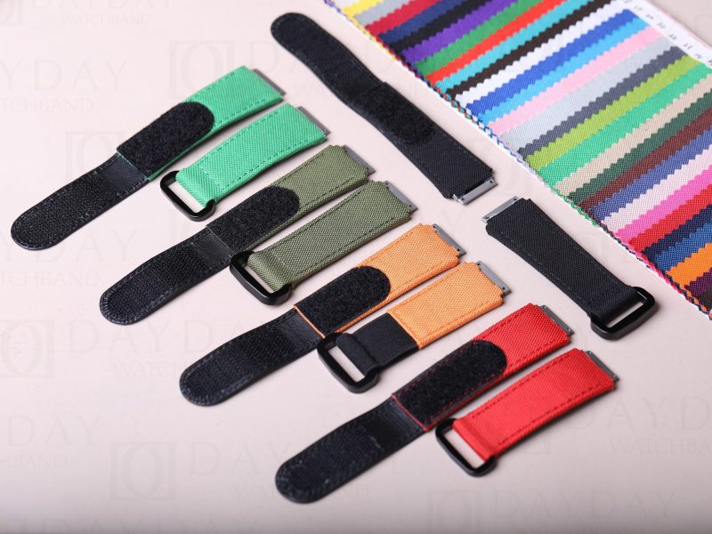 Custom replacement velcro canvas nylon watch bands for Richard Mille strap