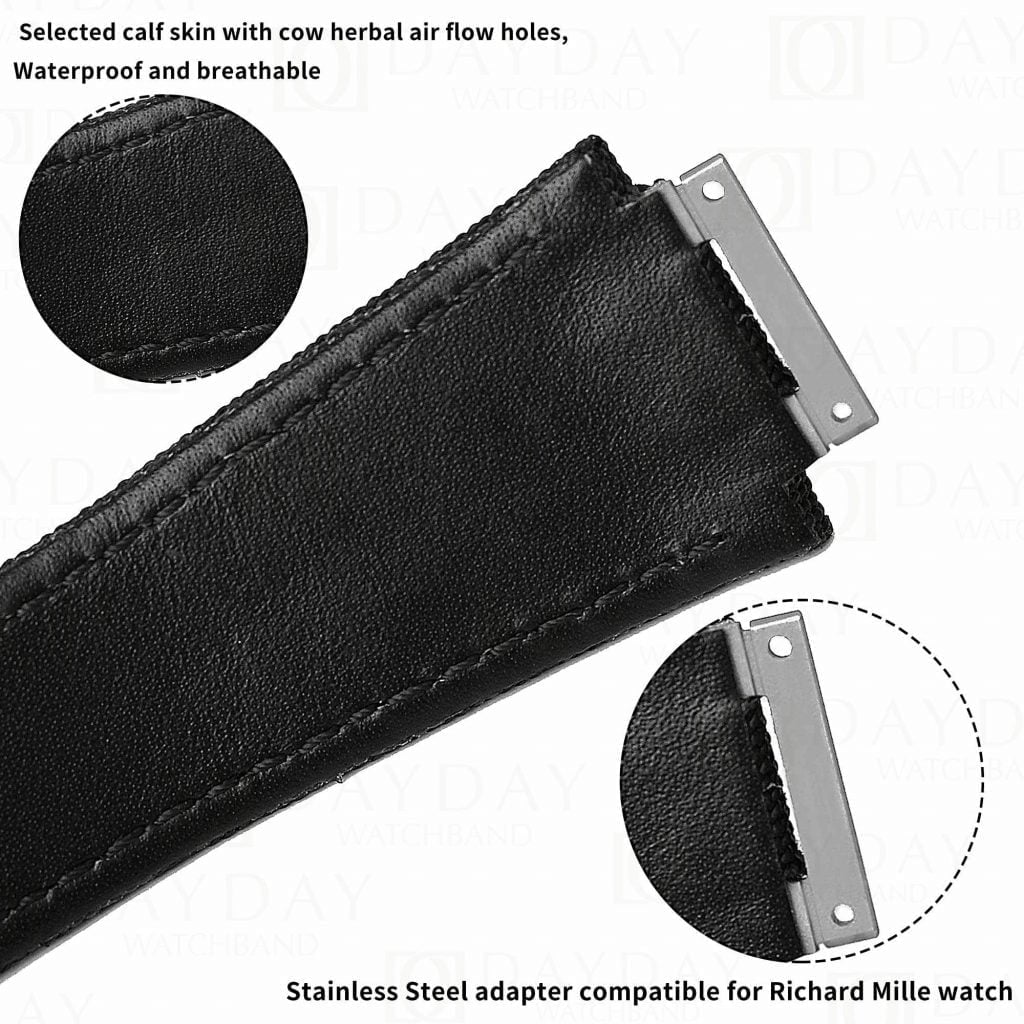 Custom replacement velcro canvas nylon watchbands for Richard Mille strap