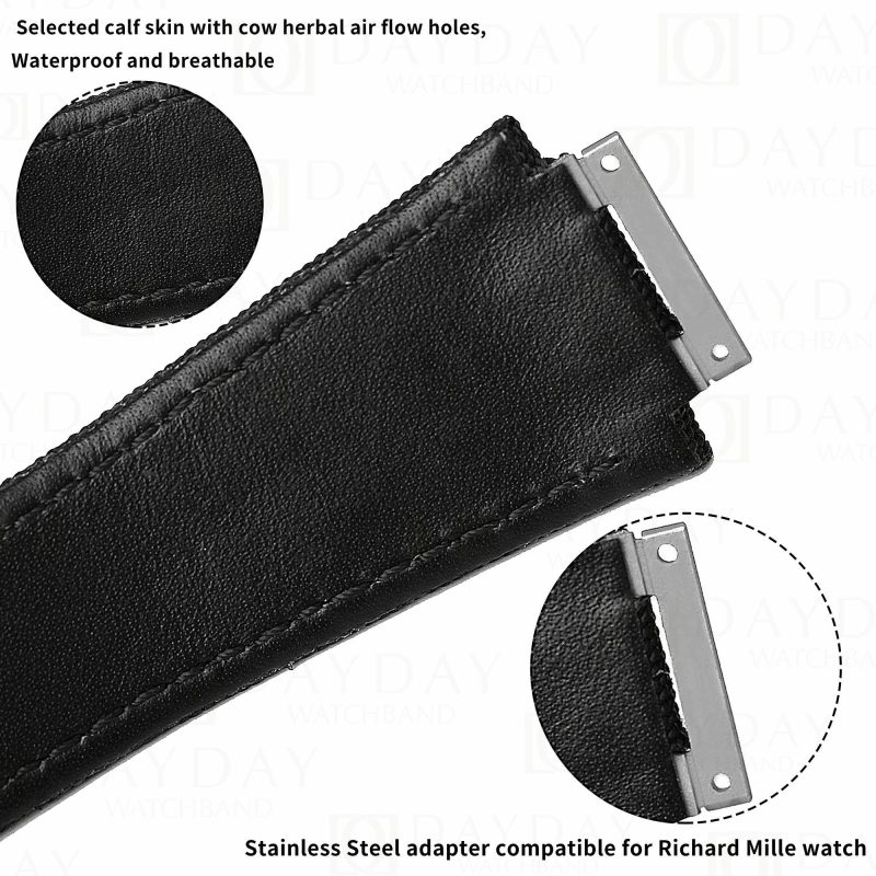 Custom replacement velcro canvas nylon watchbands for Richard Mille strap