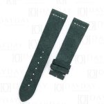 Custom replacement green vintage suede leather watchband for Rolex Submariner, Datejust, Day-date, Sky-Dweller strap