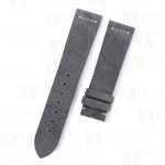 Custom replacement grey vintage suede leather watchband for Rolex Submariner, Datejust, Day-date, Sky-Dweller strap