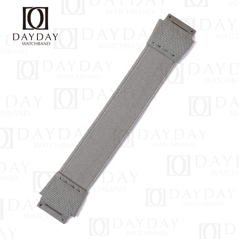 Customized Richard Mille elastic Grey straps Nylon watchbands fit RM 035 030 055 011 067
