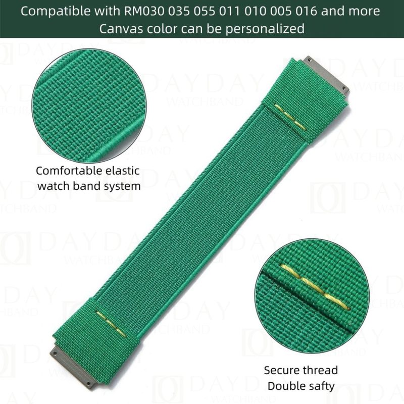 Customized Richard Mille elastic strap Nylon watchbands fit RM 035 030 055 011 067