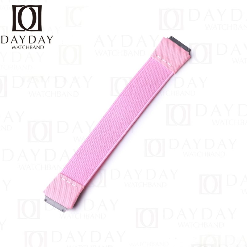 Customized Richard Mille pink elastic strap Nylon watch bands fit RM 035 030 055 011 067