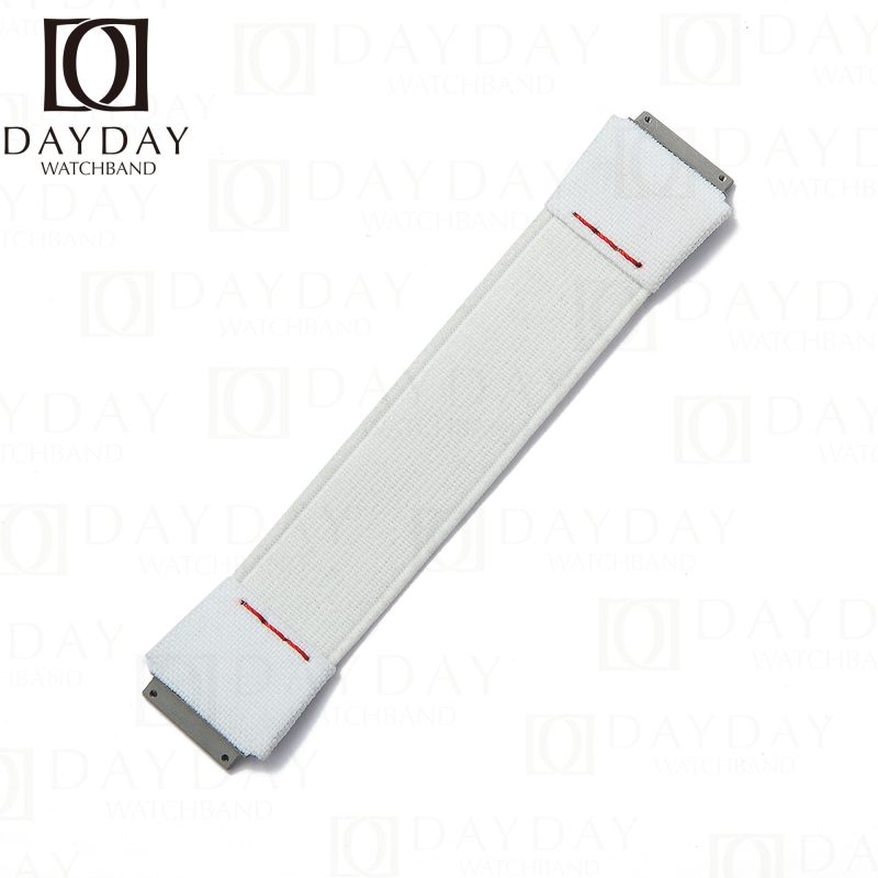 Customized Richard Mille white elastic strap Nylon watch bands fit RM 035 030 055 011 067