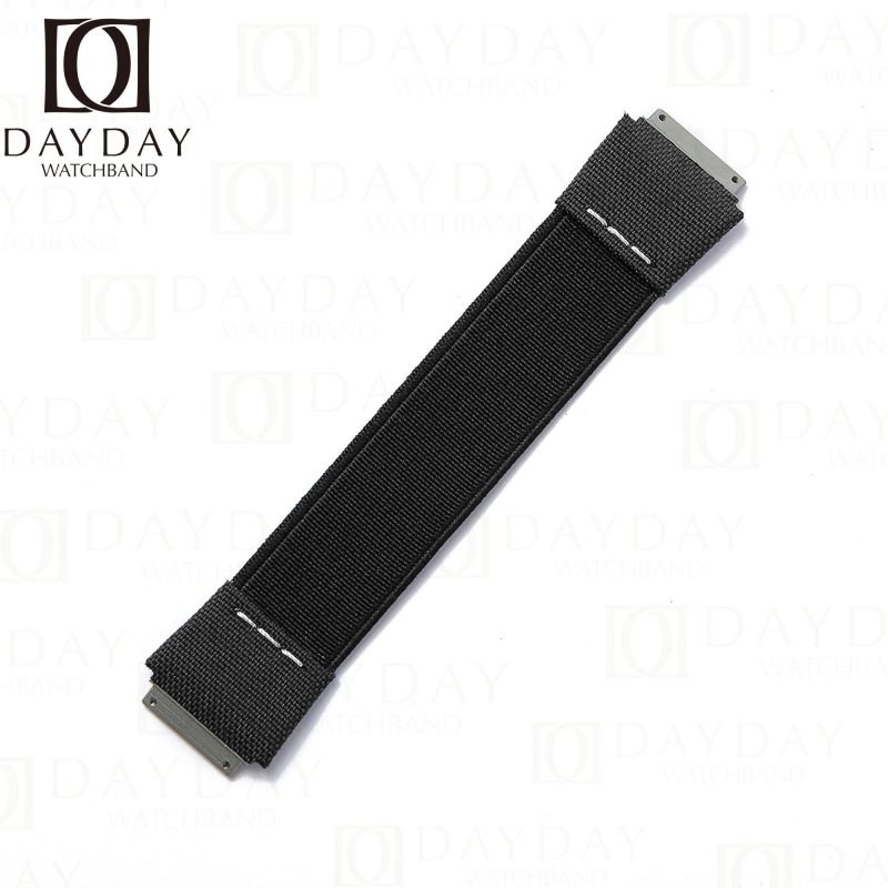 Customized Richard Mille black elastic strap Nylon watch bands fit RM 035 030 055 011 067