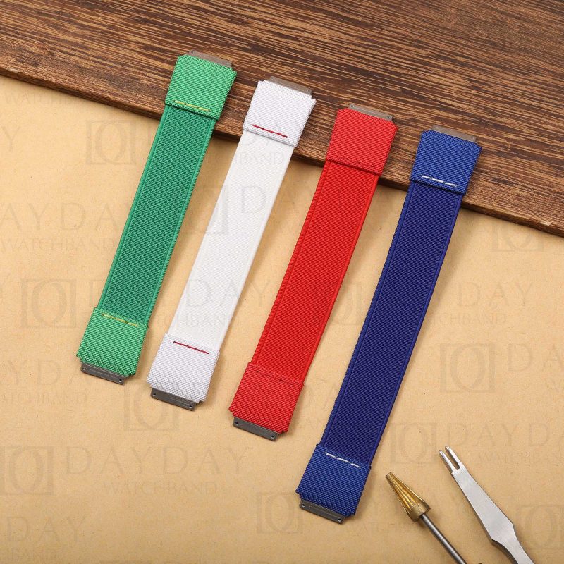Customized Richard Mille elastic straps Nylon watchbands fit RM 035 030 055 011 067 (3)