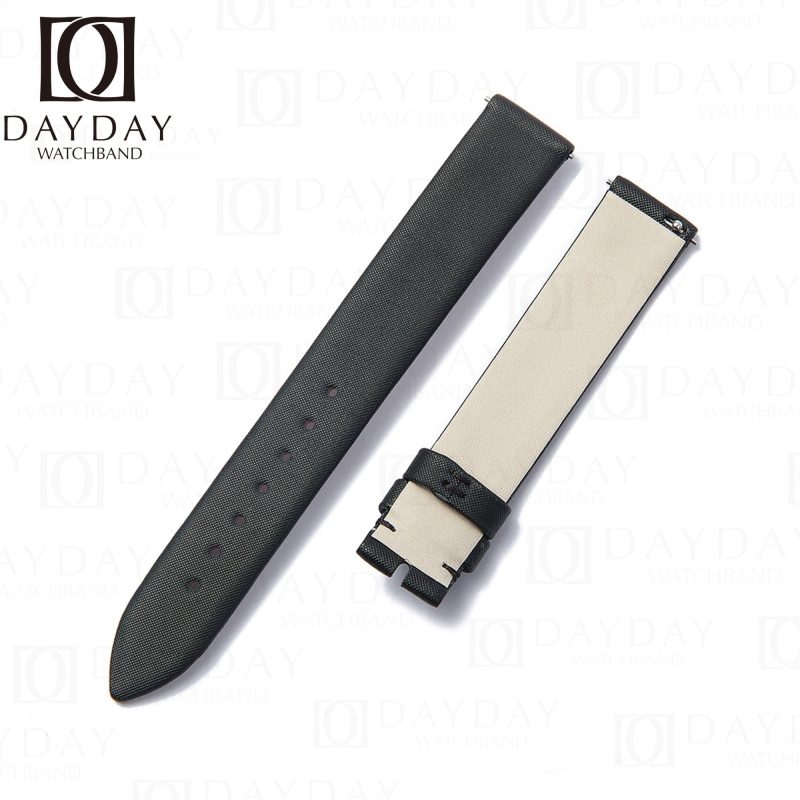 Handmade black Satin watch strap for Piaget Possession Women bands