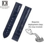 Handmade replacement crocodile alligator leather watch strap for Omega Speedmaster bands